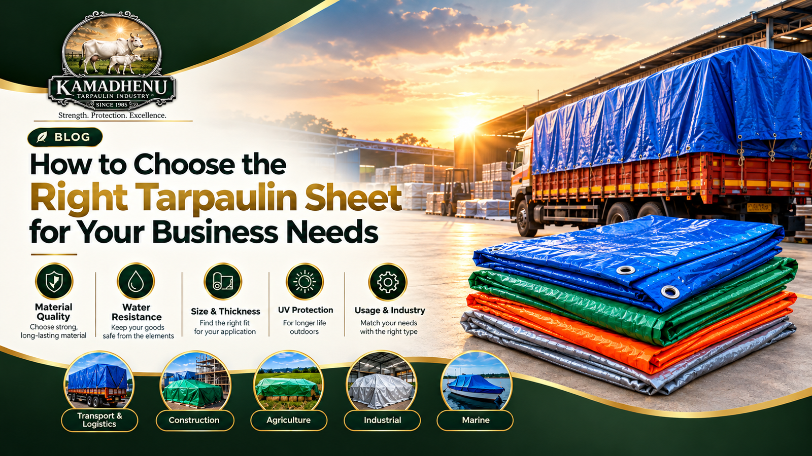 How to Choose the Right Tarpaulin Sheet for Your Business Needs
