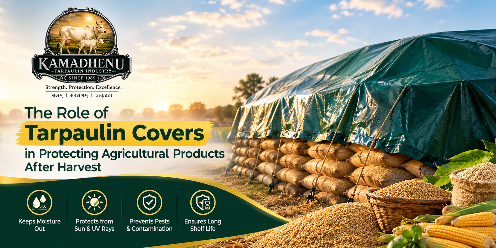 The Role of Tarpaulin Covers in Protecting Agricultural Products After Harvest